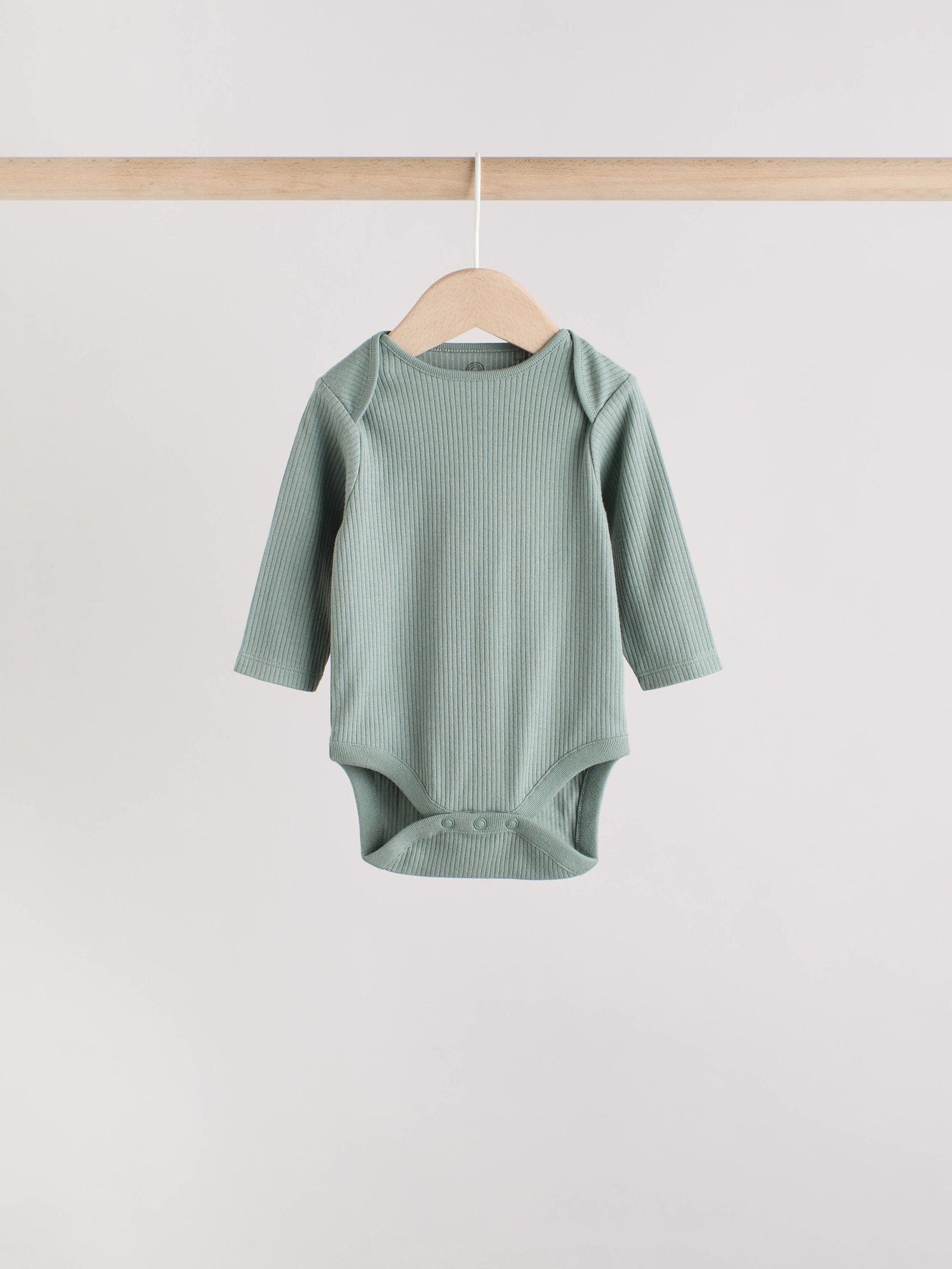 Blue Baby Long Sleeve Bodysuits 5 Pack