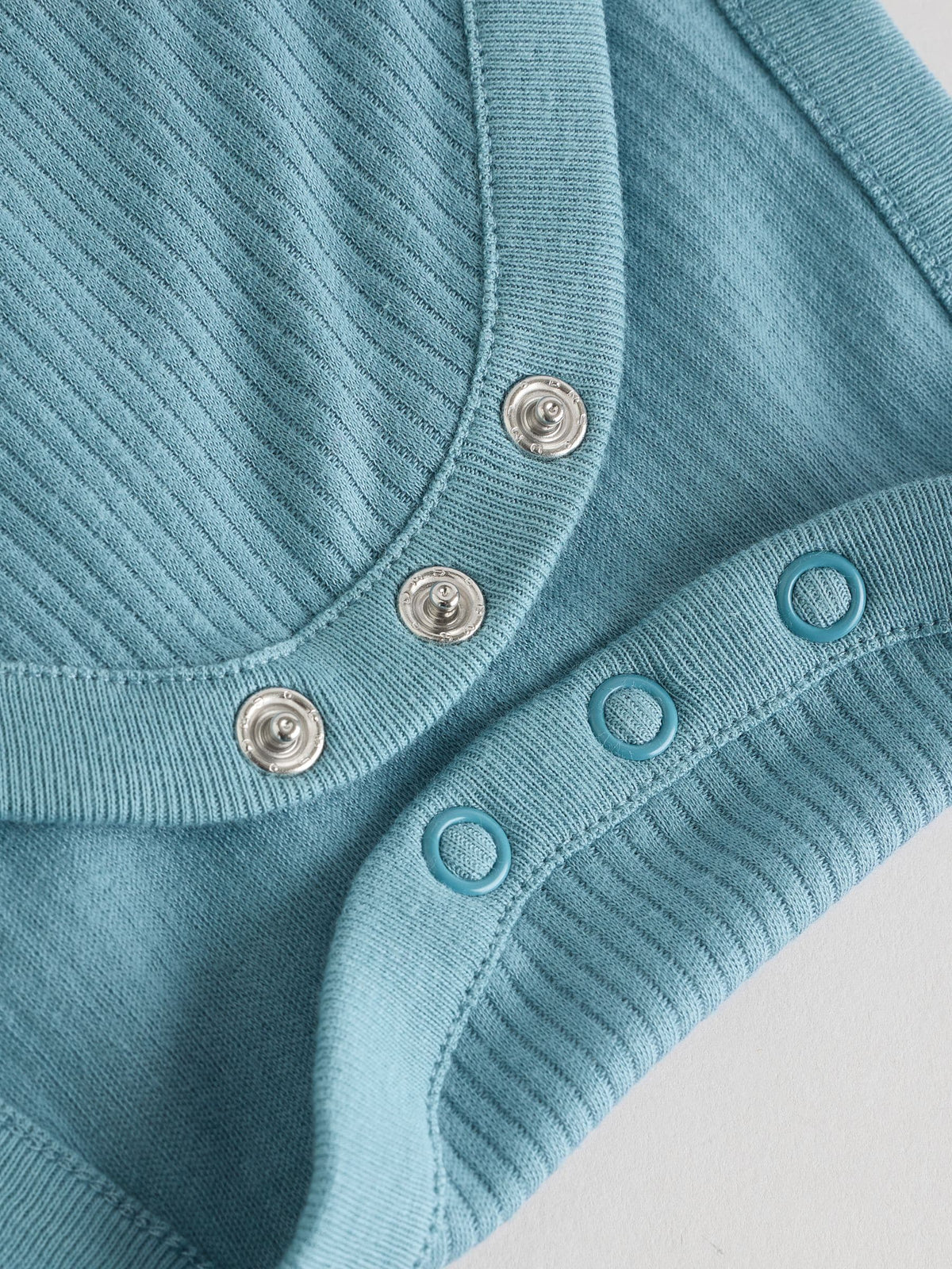 Blue Short Sleeve Baby Bodysuits 5 Pack
