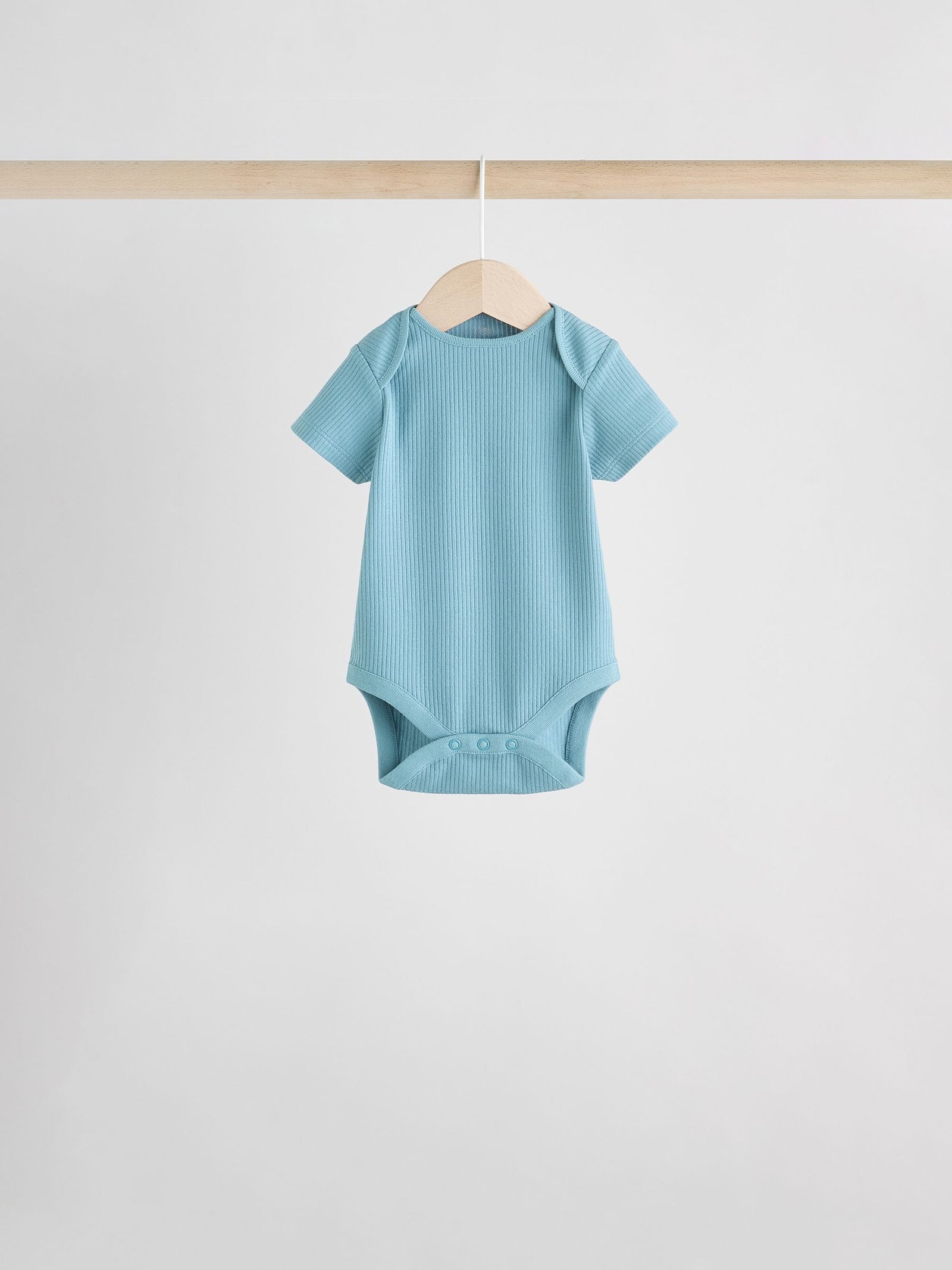 Blue Baby Short Sleeve Bodysuits 5 Pack
