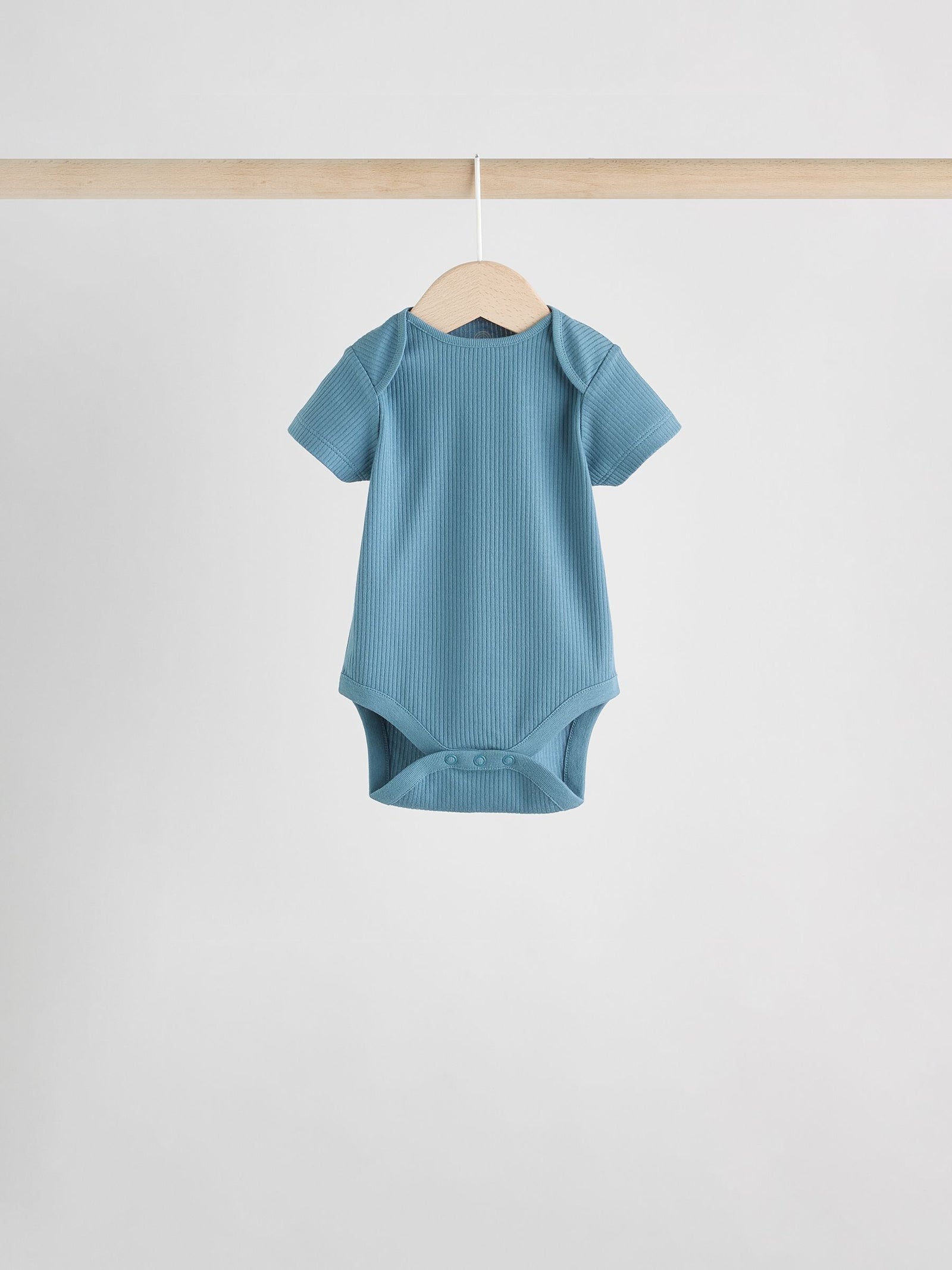 Blue Baby Short Sleeve Bodysuits 5 Pack