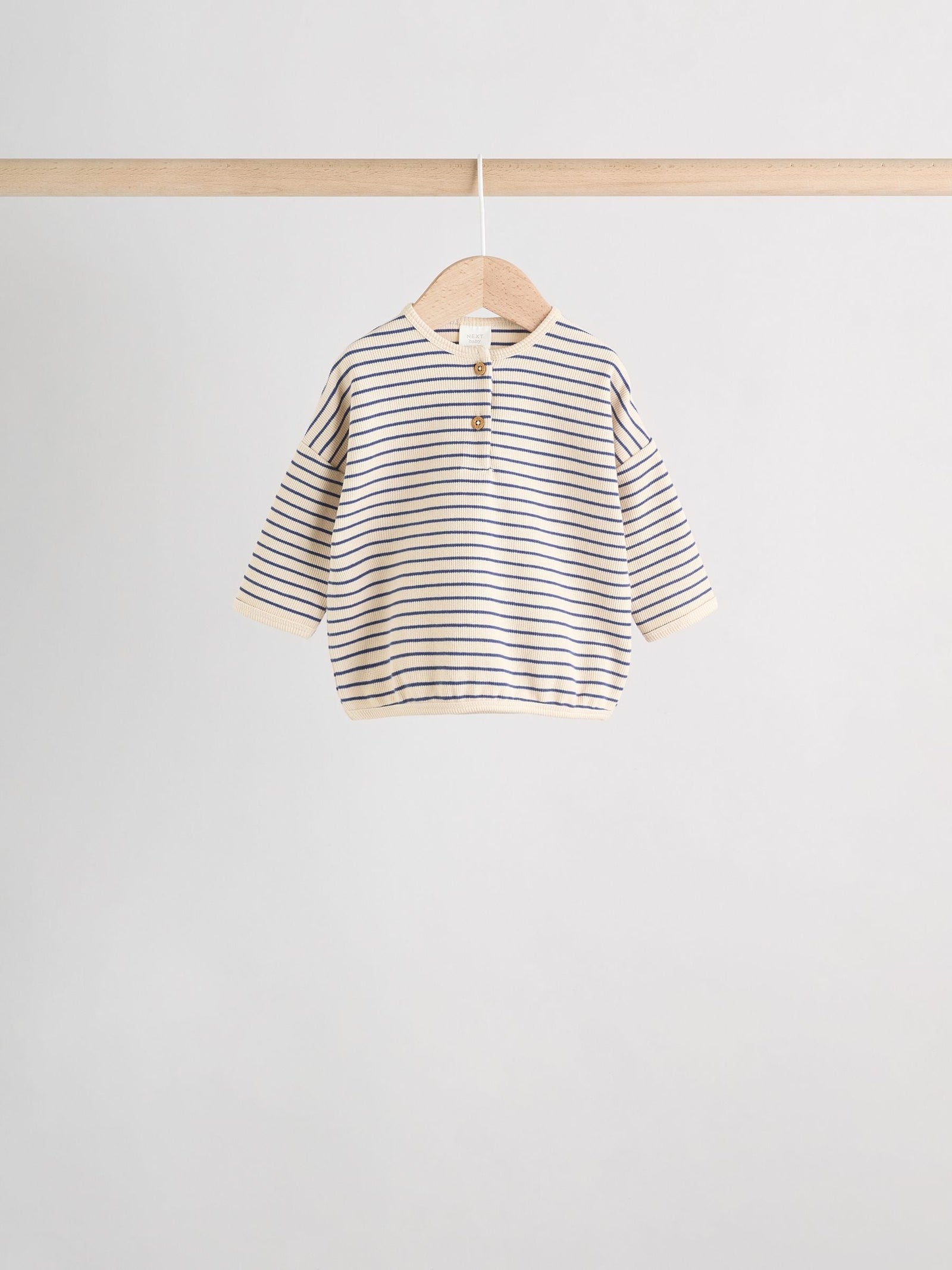 Blue Stripe Baby Long Sleeve T-Shirts 4 Pack (0mths-2yrs)