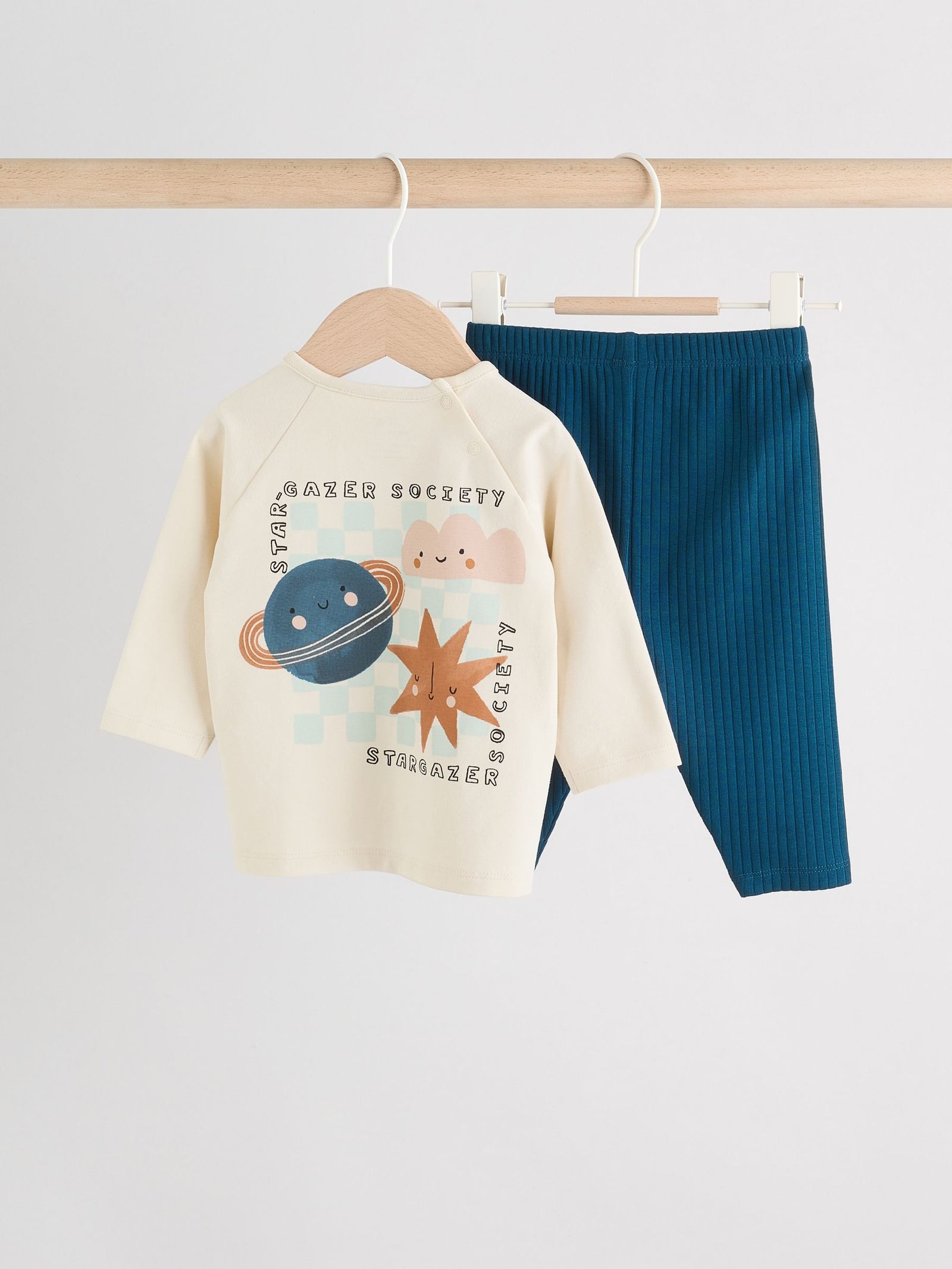 Blue Space Baby Top and Leggings Set 2 Piece (0mths-3yrs)