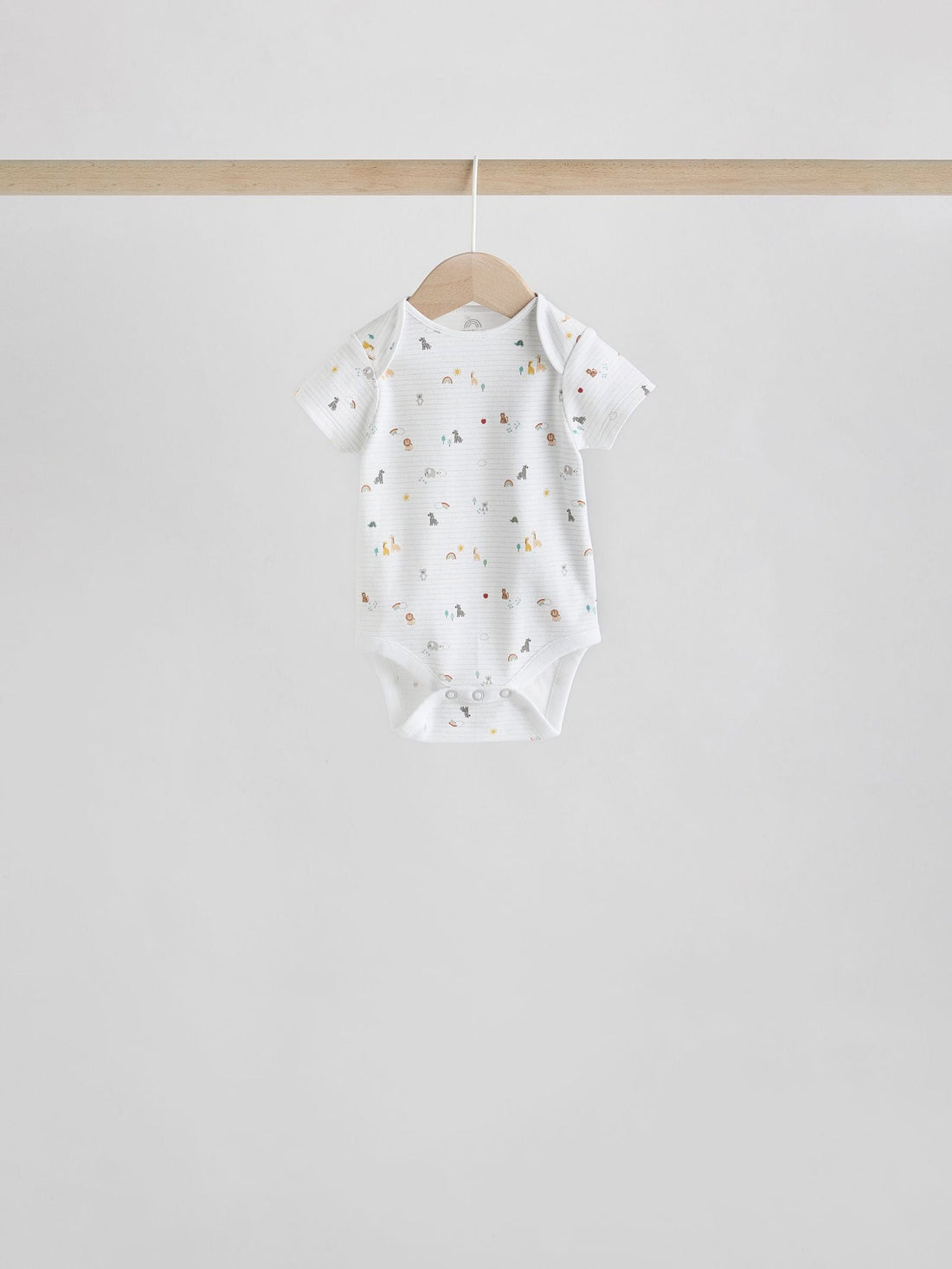 White Character 5 Pack Baby Short Sleeve Bodysuits