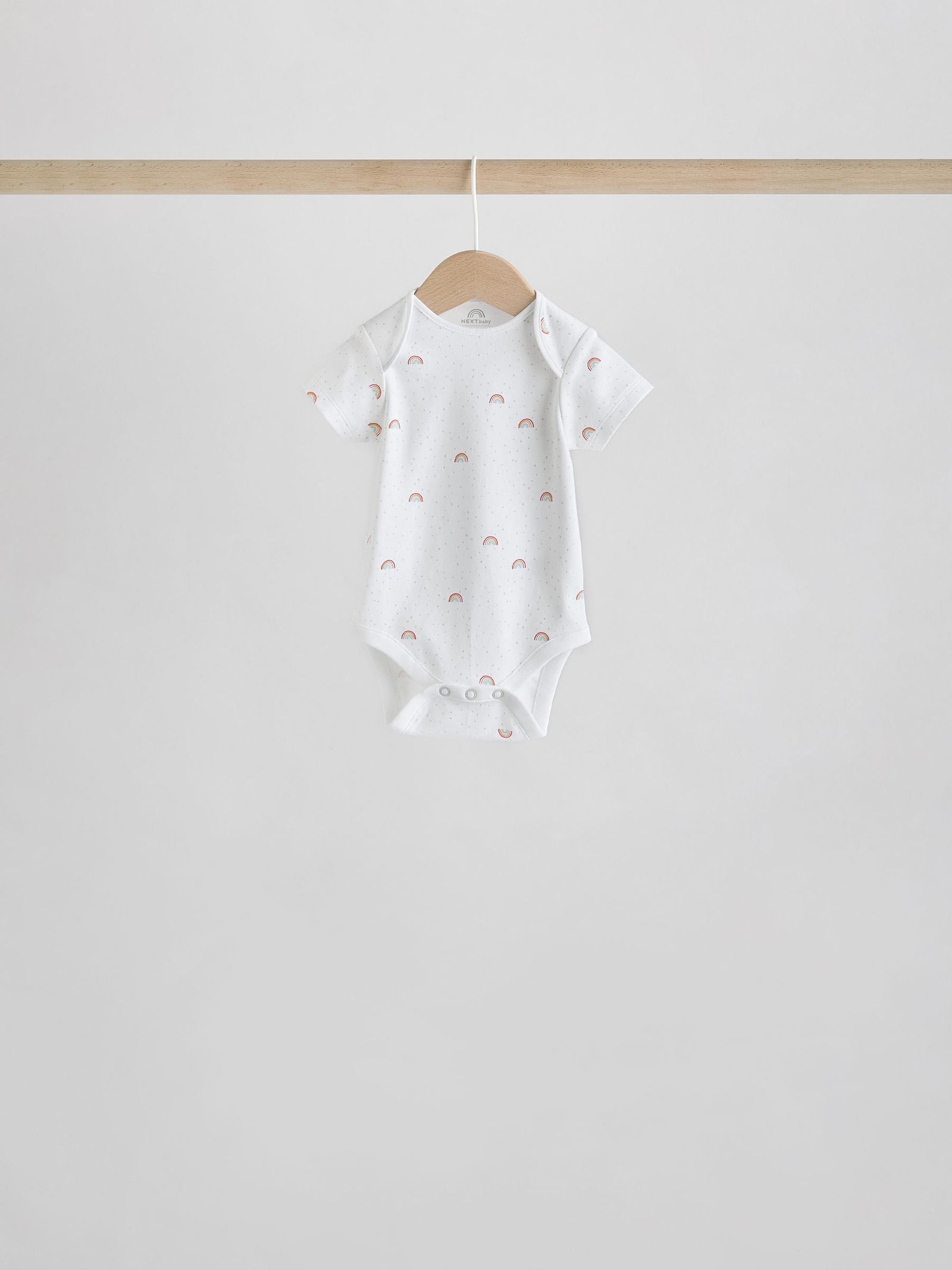 White Character 5 Pack Baby Short Sleeve Bodysuits