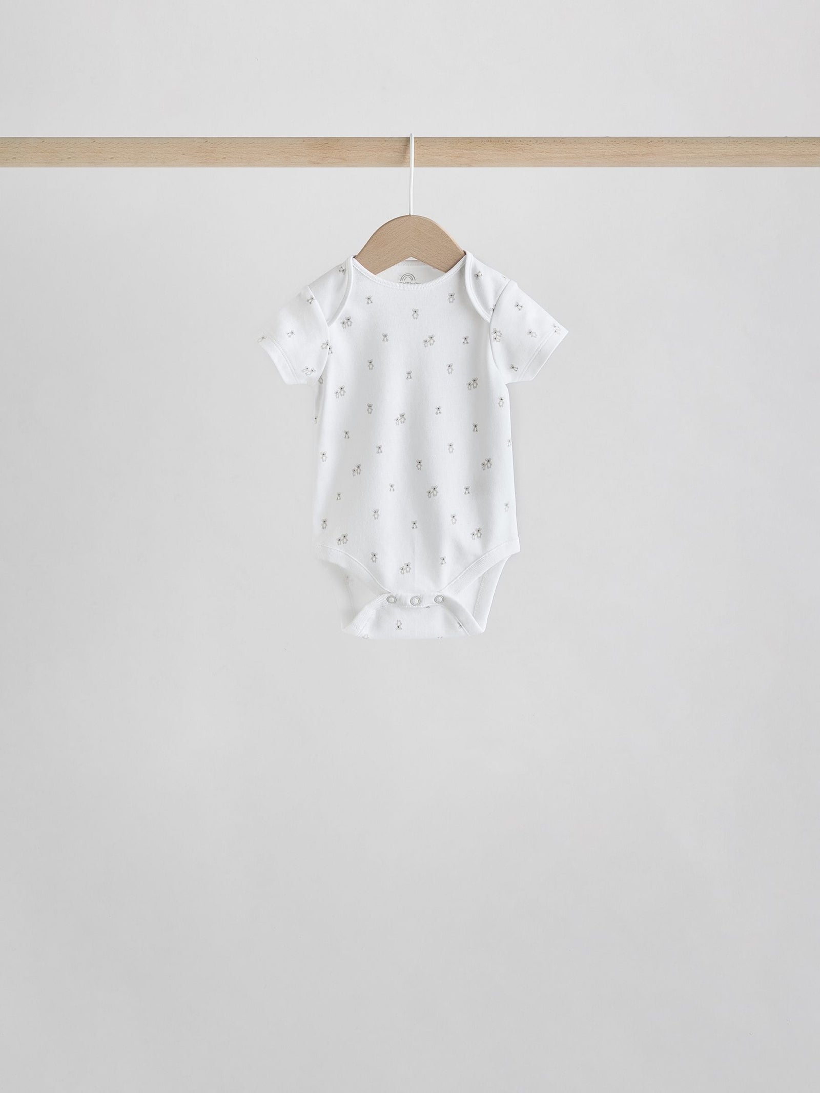 White Character 5 Pack Baby Short Sleeve Bodysuits