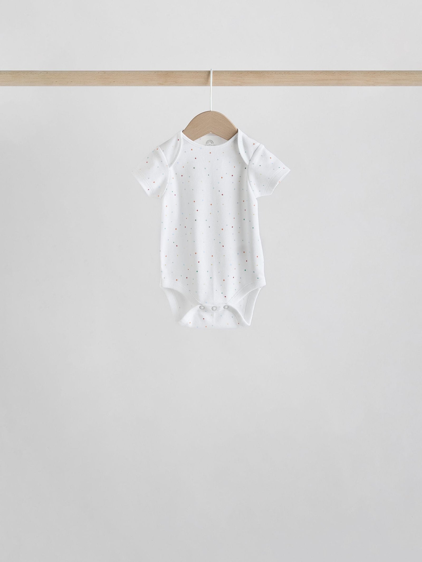 White Character 5 Pack Baby Short Sleeve Bodysuits