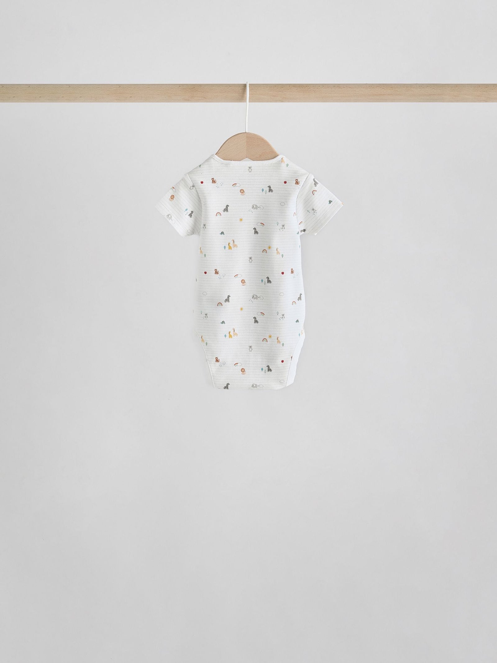 White Character 5 Pack Baby Short Sleeve Bodysuits