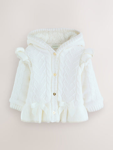 Baker by Ted Baker Knitted Bow Detail Coatigan