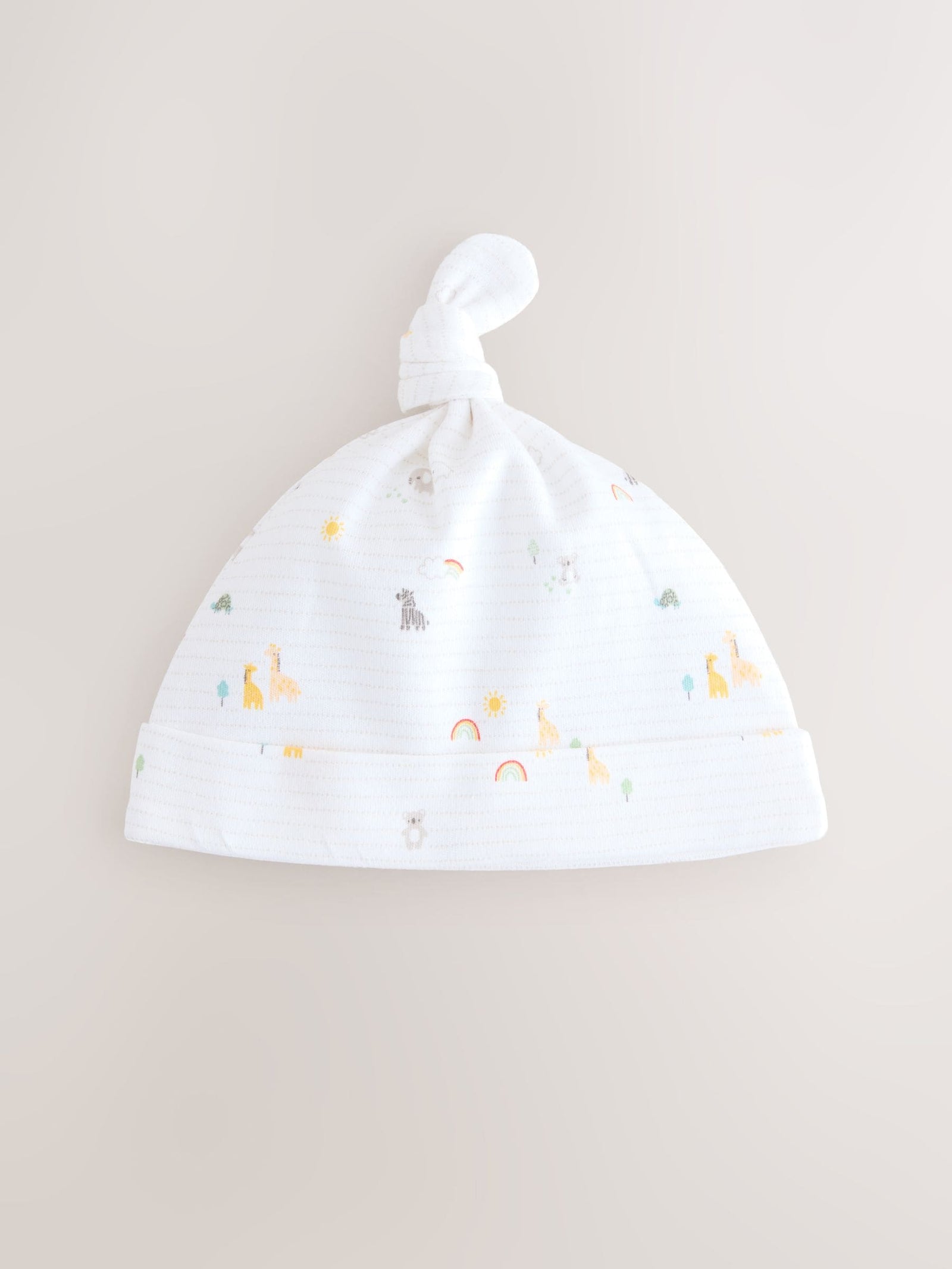 White Baby Tie Top Hats 3 Pack (0-12mths)