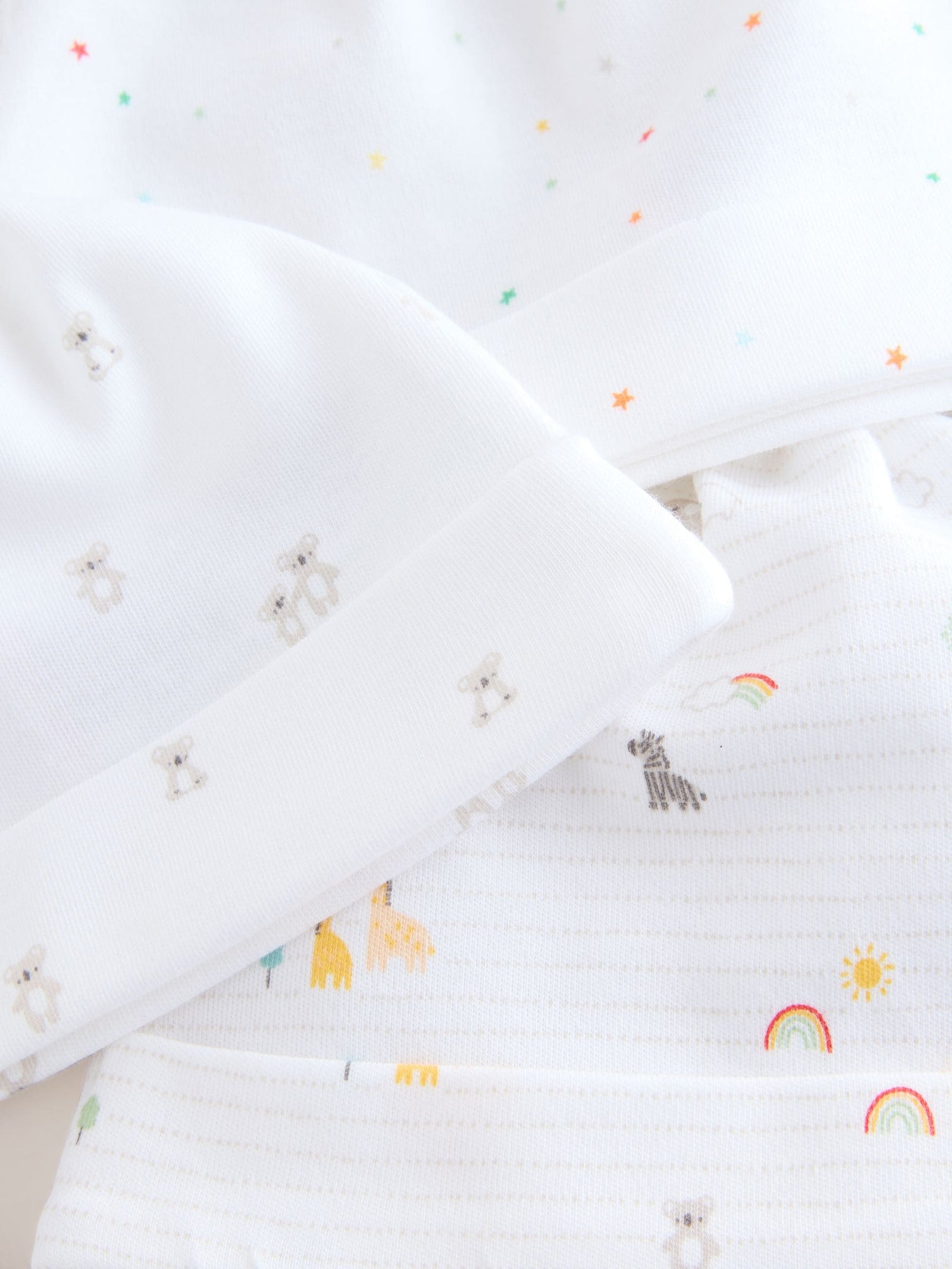 White Baby Tie Top Hats 3 Pack