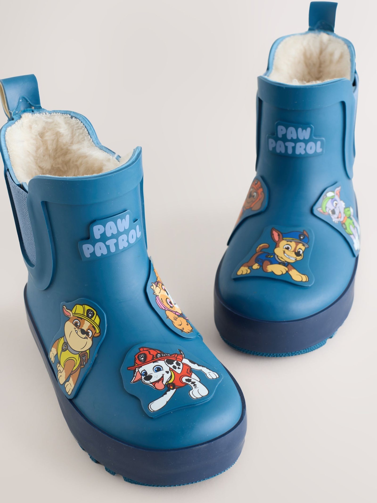 Blue Paw Patrol Warm Lined Ankle Wellies immediate