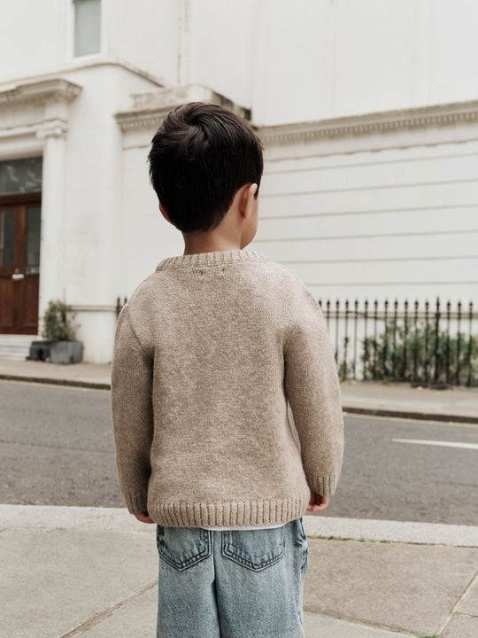 Neutral Dogs Knitted Crew Neck Jumper (3mths-7yrs)