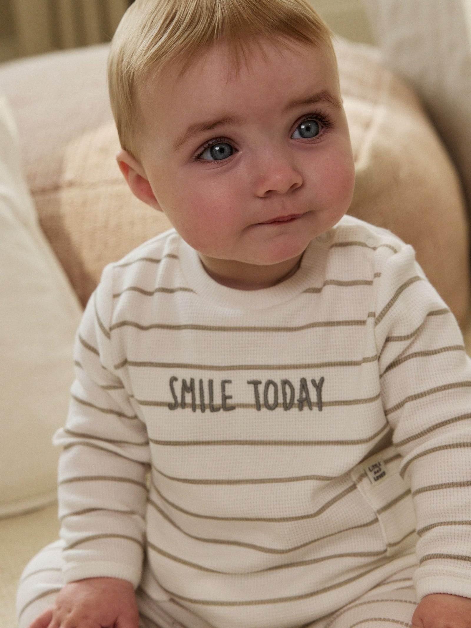 White Stripe Baby Gilet Top and Leggings Set (0mths-2yrs)