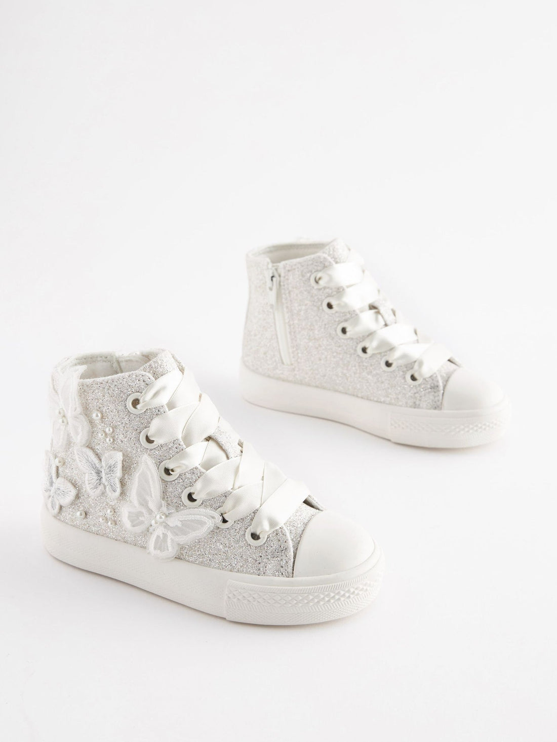 Butterfly Glitter High Top Trainers