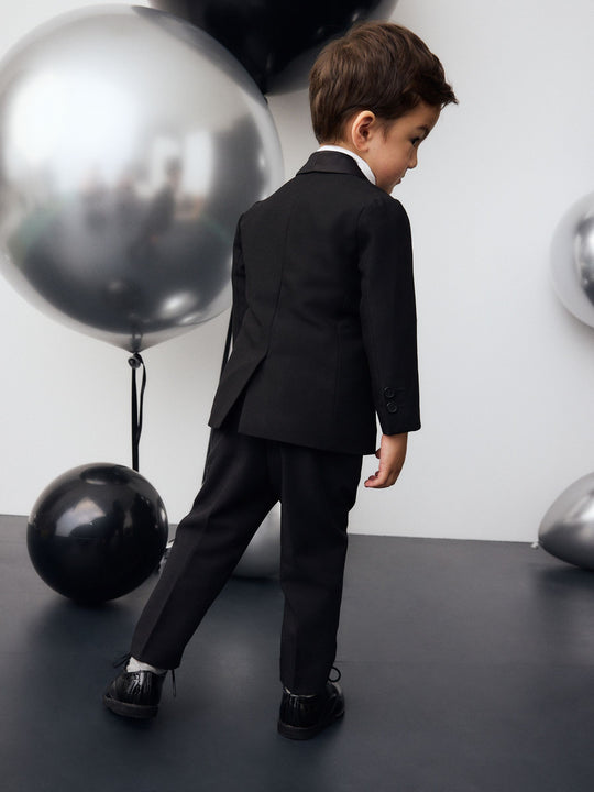 Black Blazer Shirt Trousers and Bow Tie Set (3mths-9yrs)