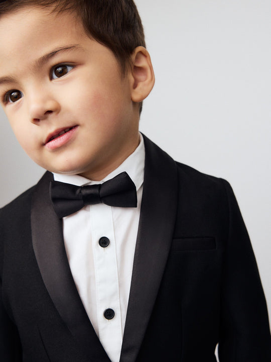 Black Blazer Shirt Trousers and Bow Tie Set (3mths-9yrs)