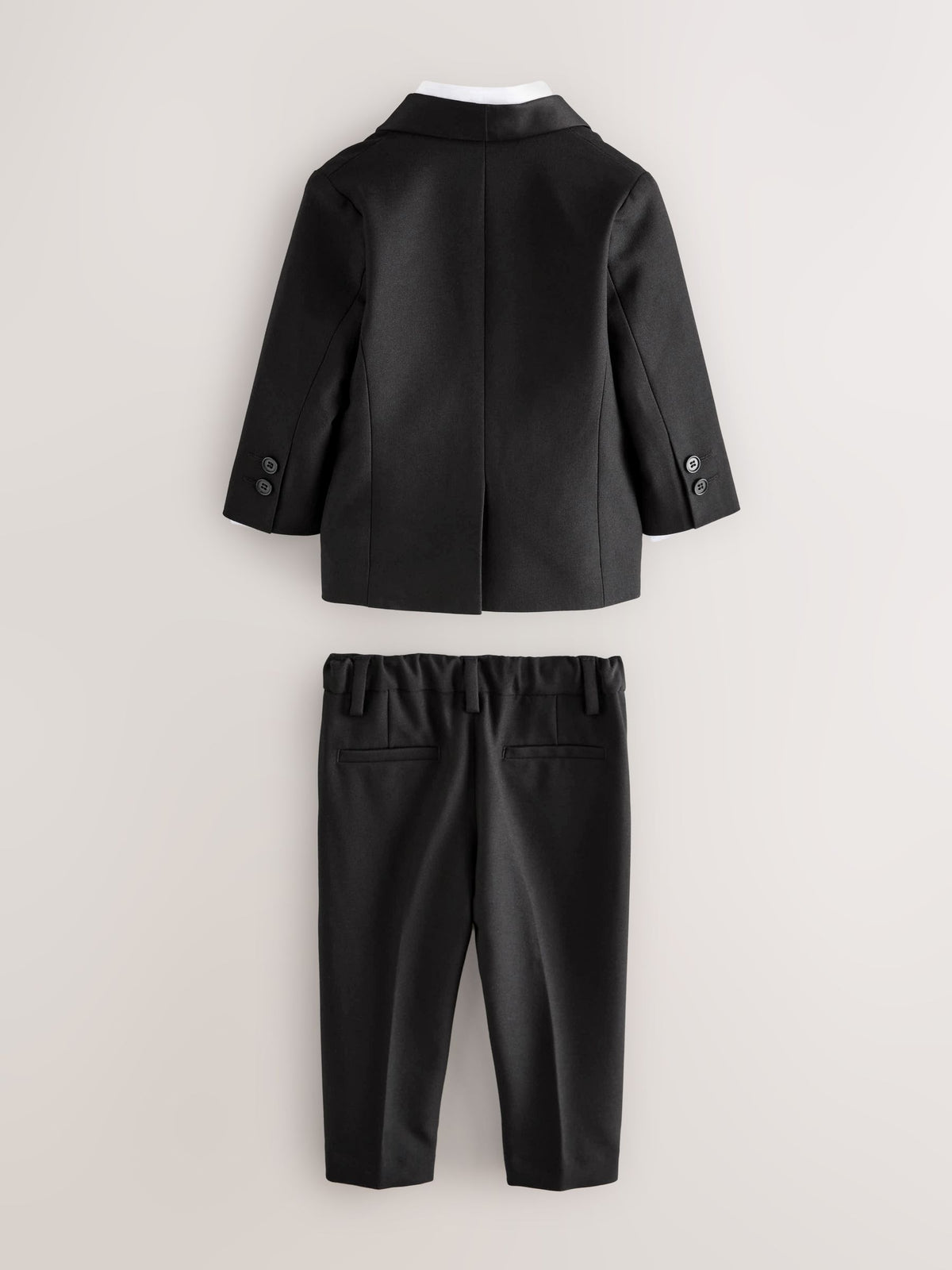 Black Blazer, Shirt & Trouser Set Blazer Shirt Trousers and Bow Tie Set (3mths-12yrs)