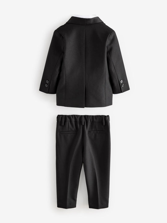 Black Blazer Shirt Trousers and Bow Tie Set (3mths-9yrs)