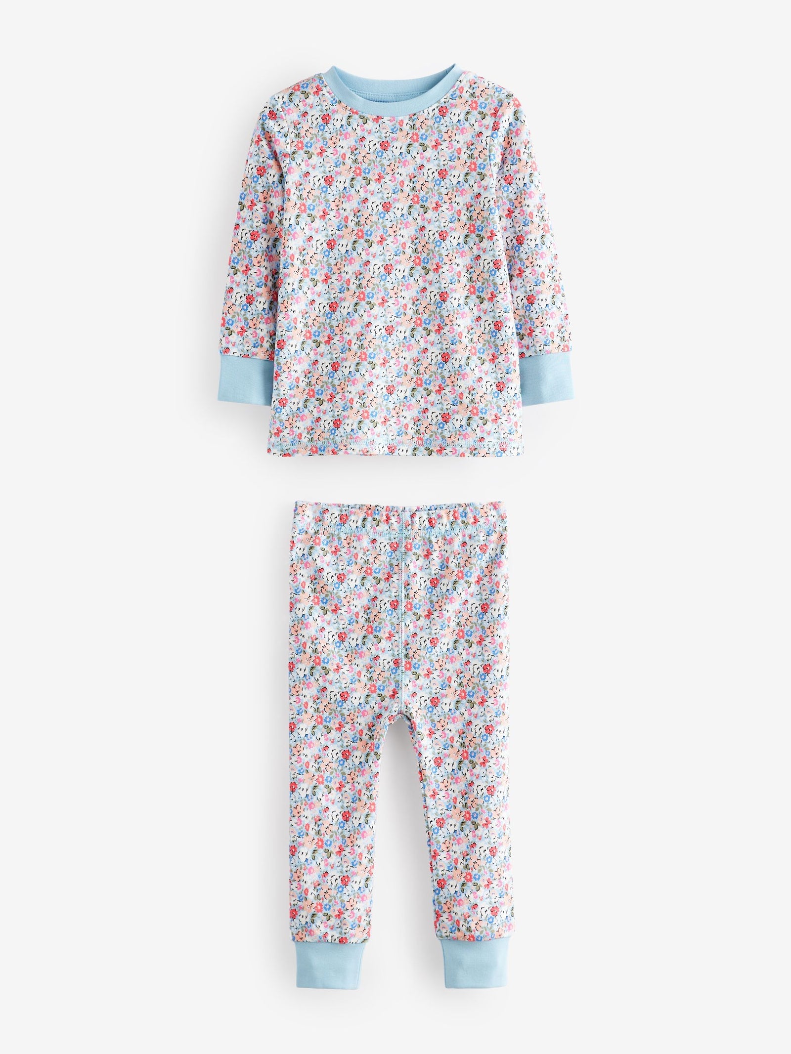 Blue/Red Floral Cath Kidston Snuggle Pyjamas 3 Pack