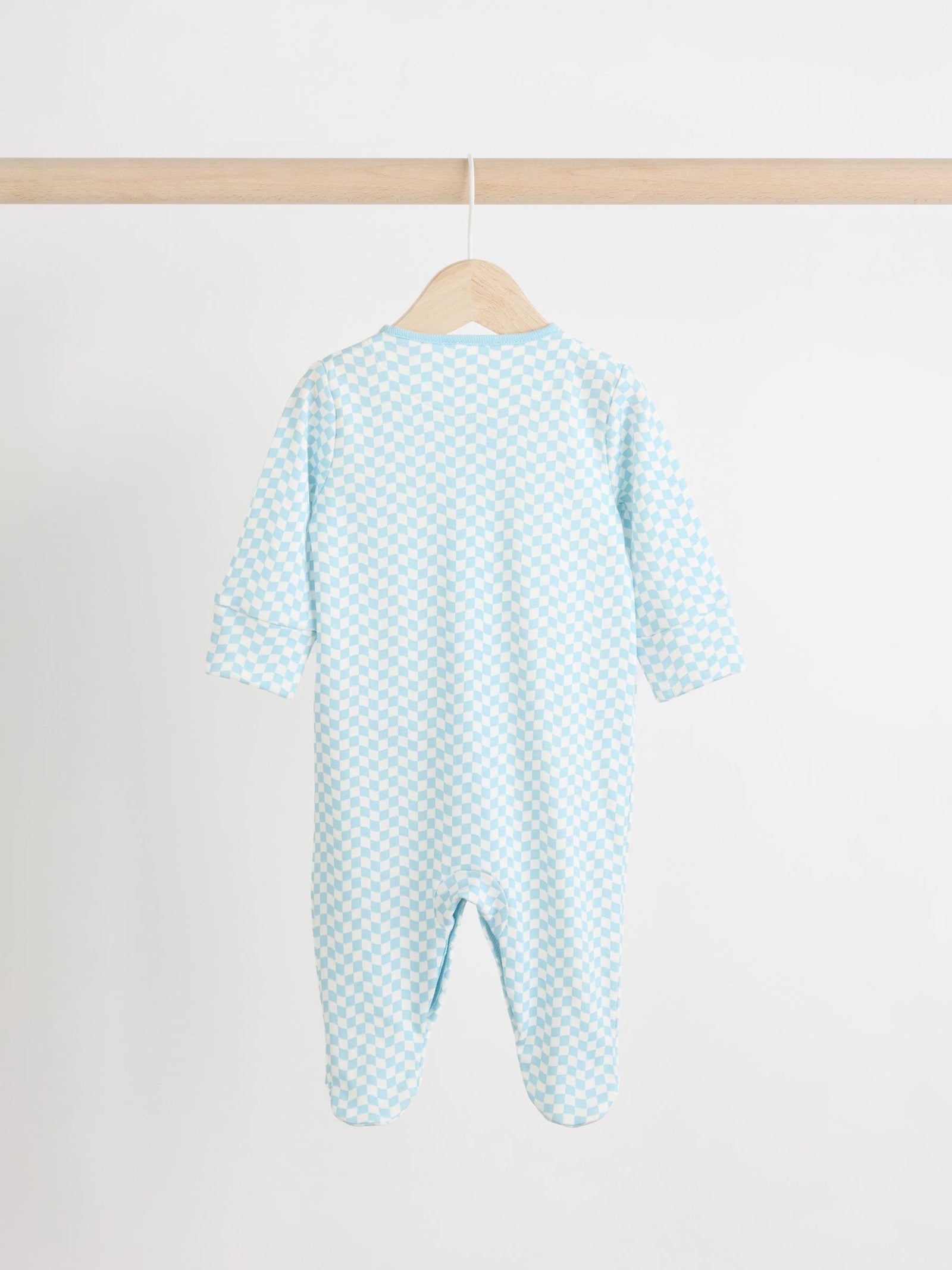 Blue/Green Cath Kidston Cars Baby 100% Cotton Sleepsuits 3 Pack