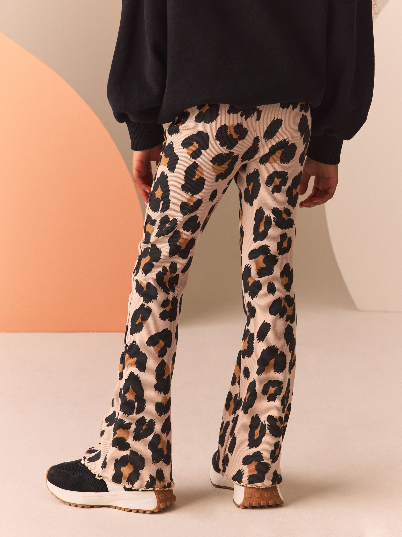 Animal 1 Pack Rib Flare Leggings (3-16yrs)