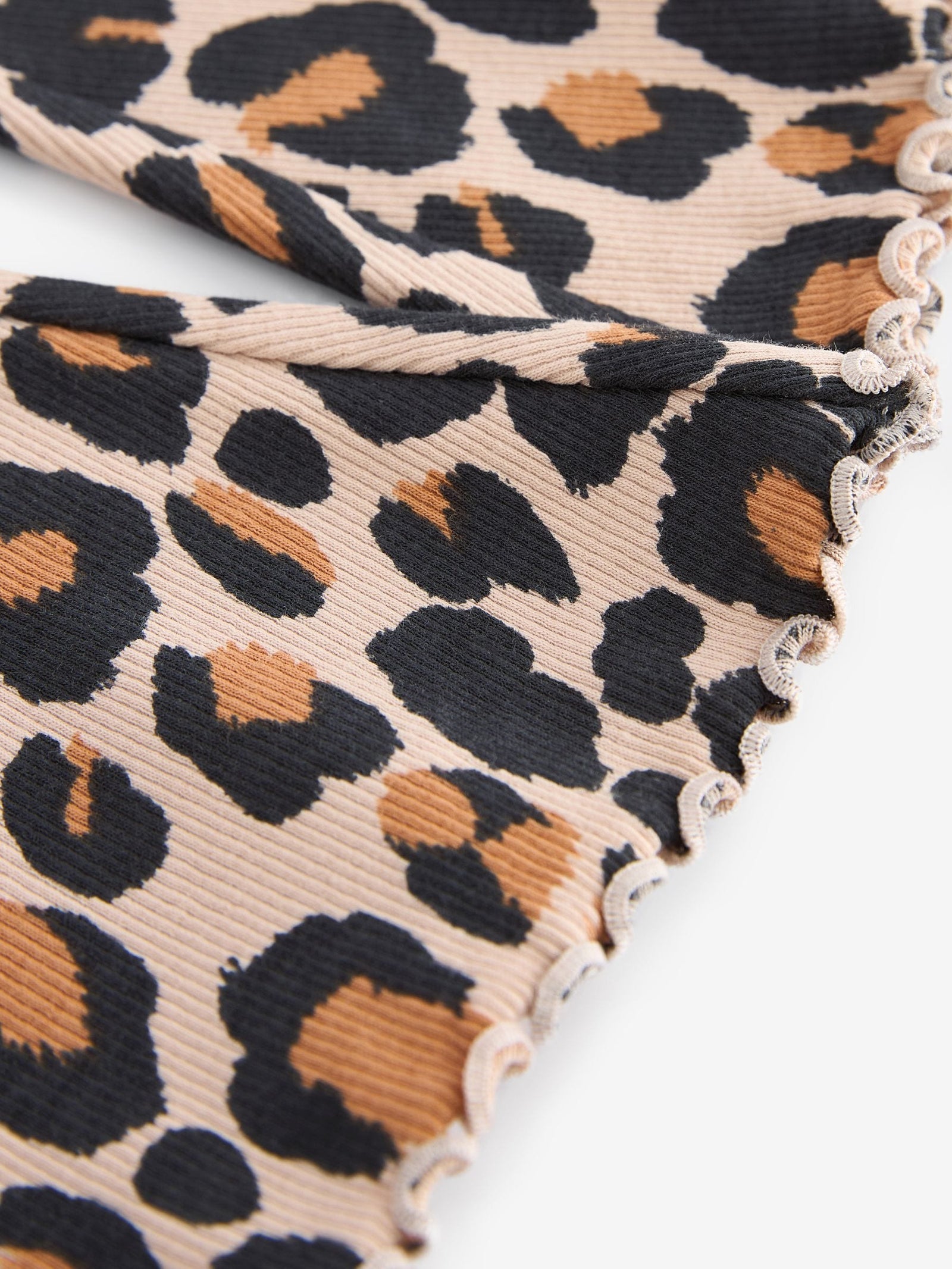 Animal Leopard Print Rib Flare Leggings (3mths-7yrs)