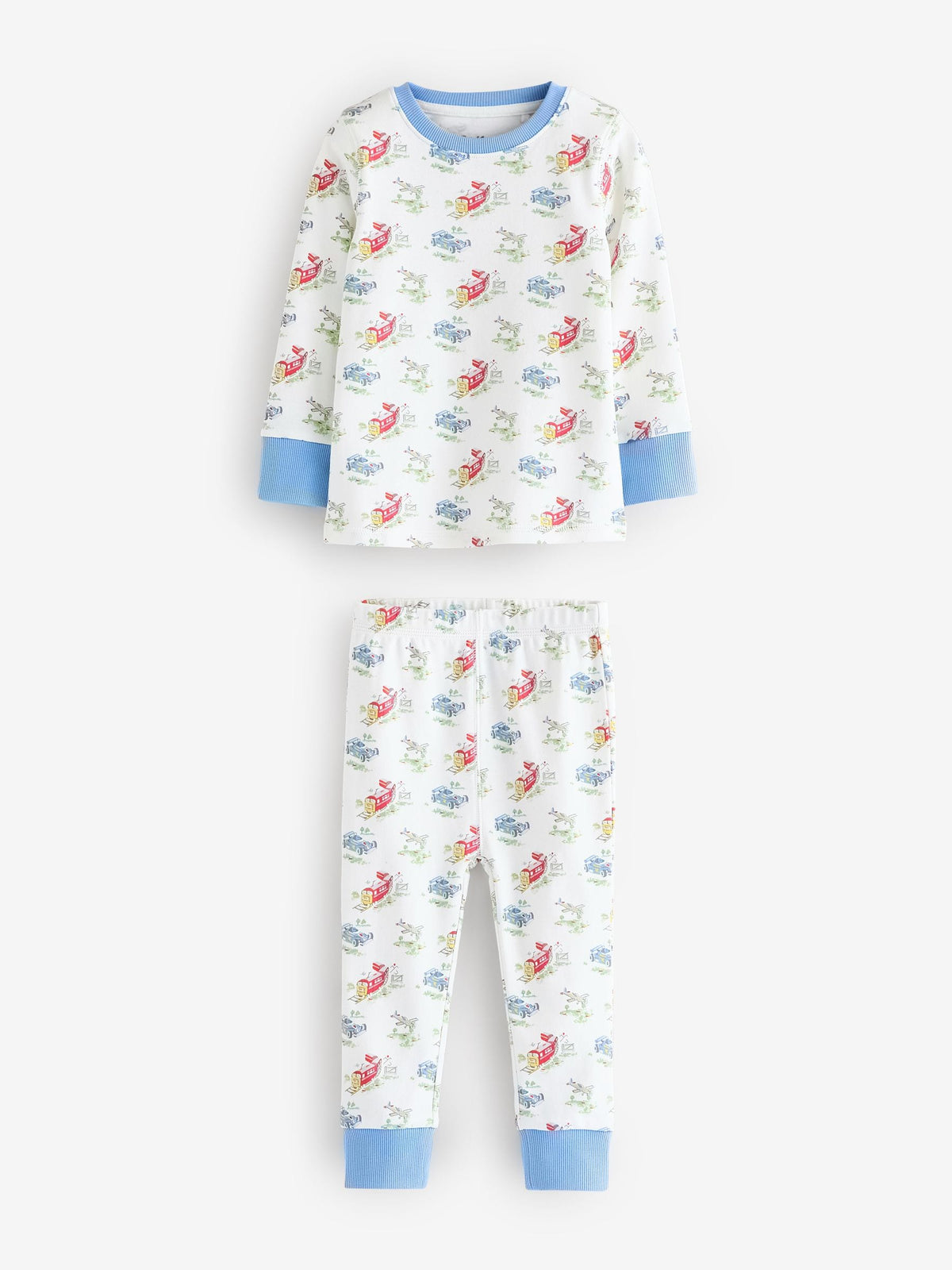 Blue/White Cars Cath Kidston Snuggle Pyjamas 3 Pack