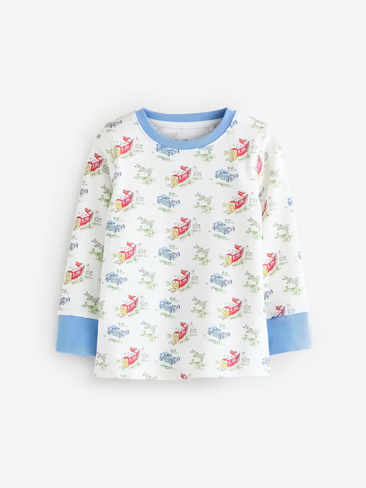 Blue/White Cars Cath Kidston Snuggle Pyjamas 3 Pack