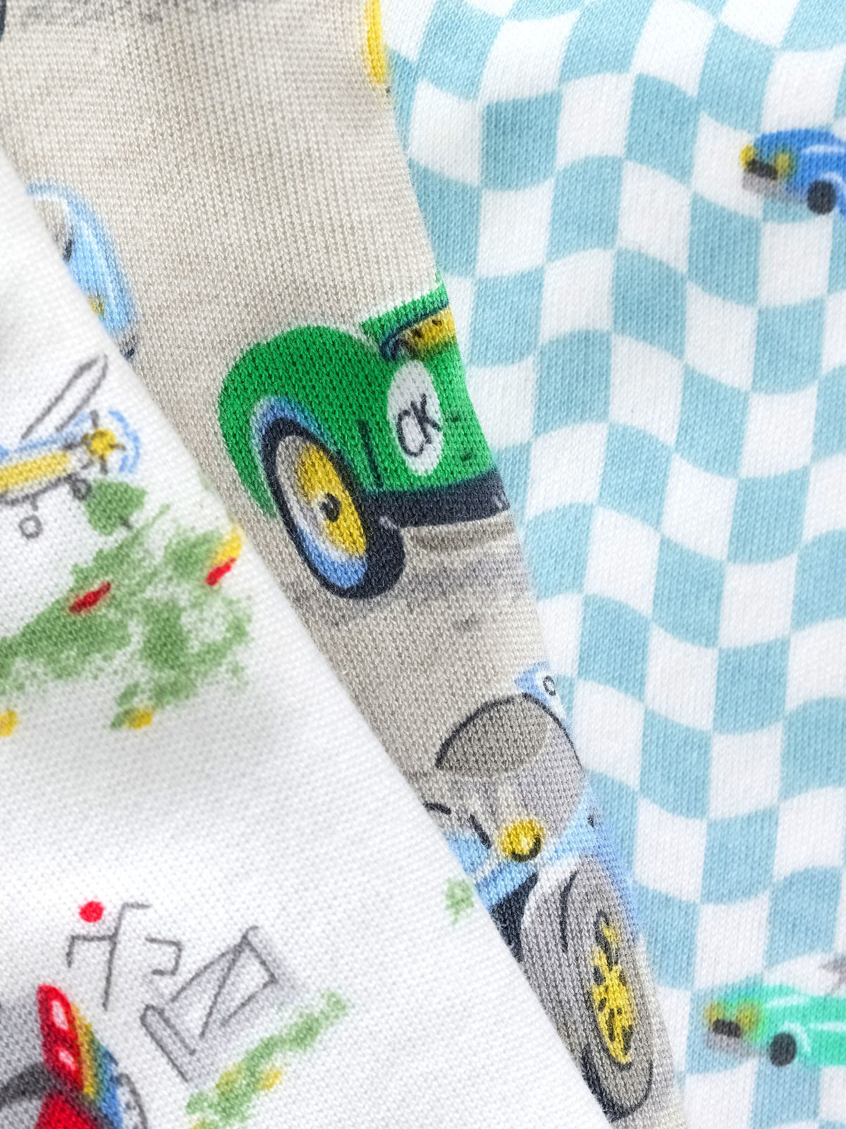 Blue/White Cars Cath Kidston Snuggle Pyjamas 3 Pack