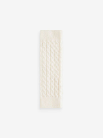 Ecru Cable Knit Legwarmers (3-16yrs)