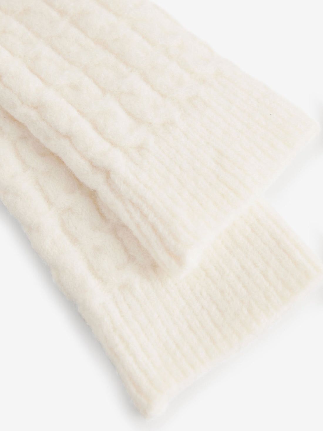 Ecru Cable Knit Legwarmers (3-16yrs)