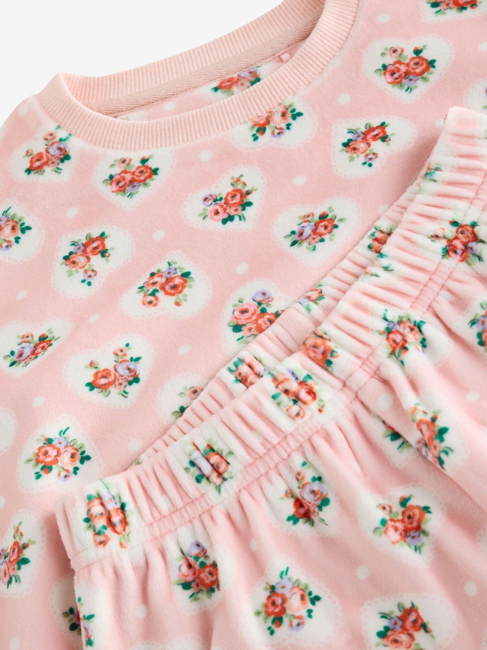 Pink Cath Kidston Cosy Fleece Pyjamas