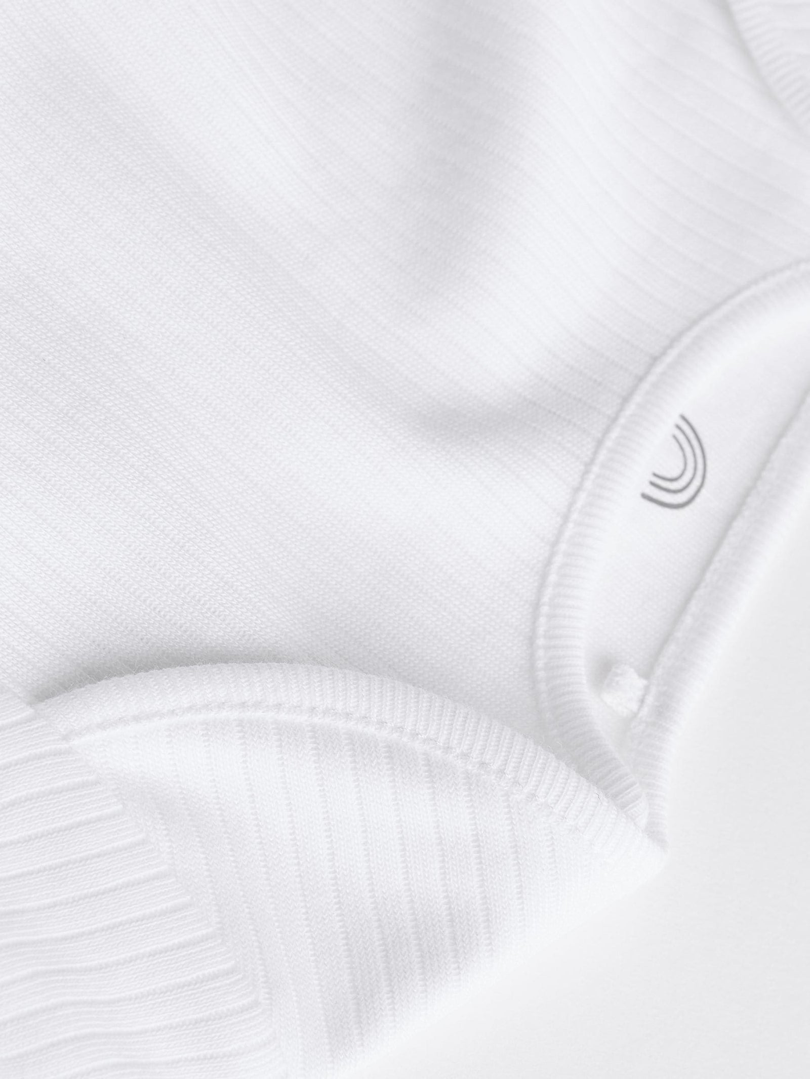 White Long Sleeve Rib Baby Bodysuits 5 Pack