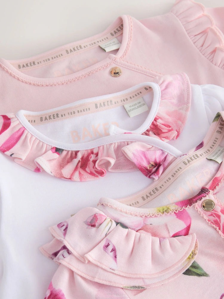 Baker by Ted Baker 3 Pack Sleepsuits