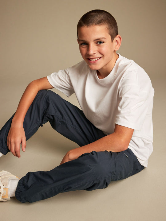 Navy Lined Cargo Trousers (3-16yrs)