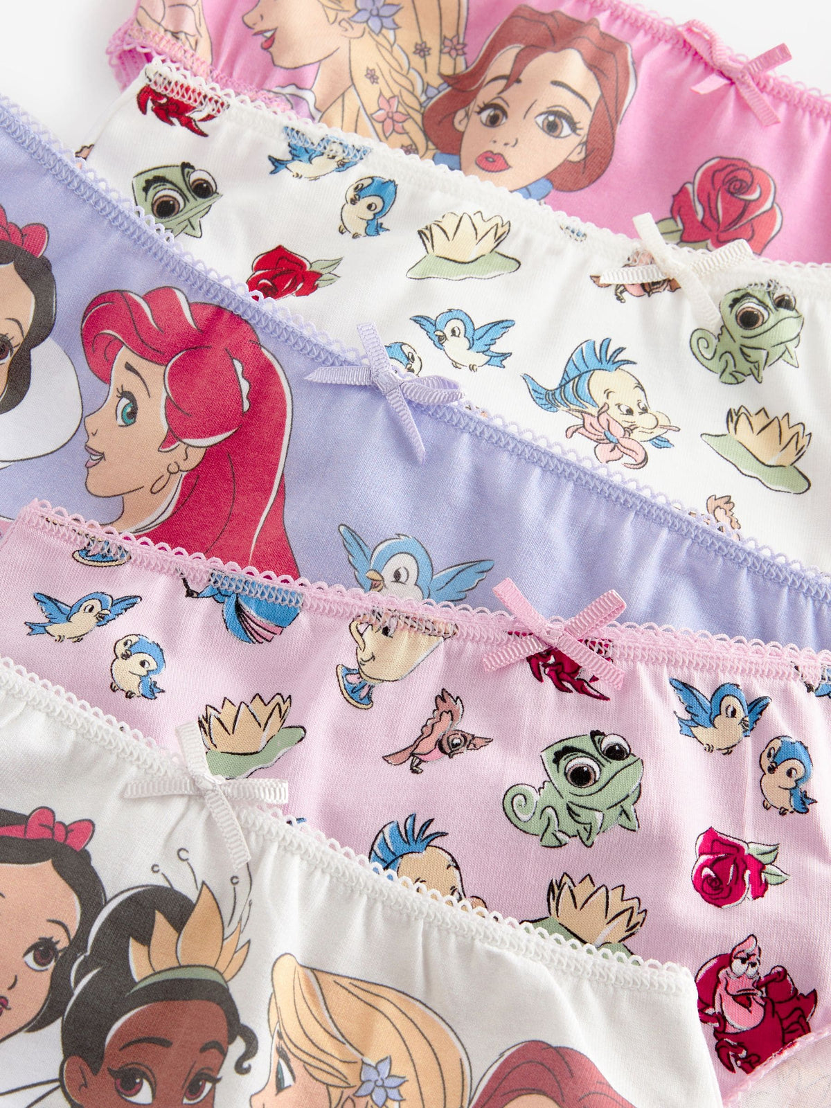 Pink Disney Princesses Briefs 5 Pack (1.5-10yrs)
