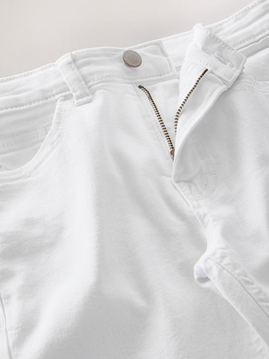 White Regular Fit Stretch Jeans (3-17yrs)