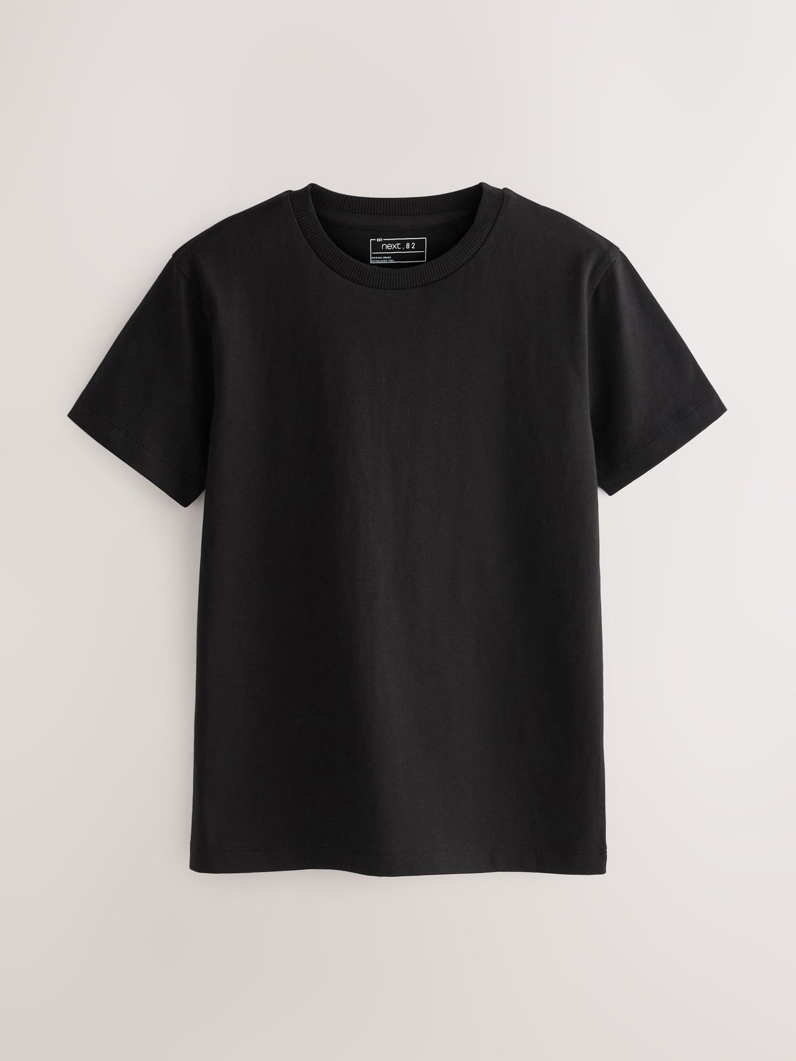Black Regular Fit Short Sleeve T-Shirt (3-16yrs)