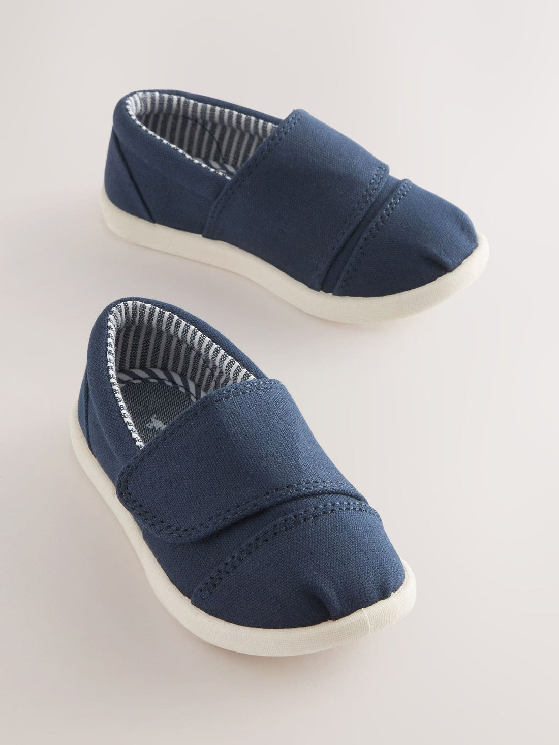 Navy Blue Touch Fastening Espadrille Shoes