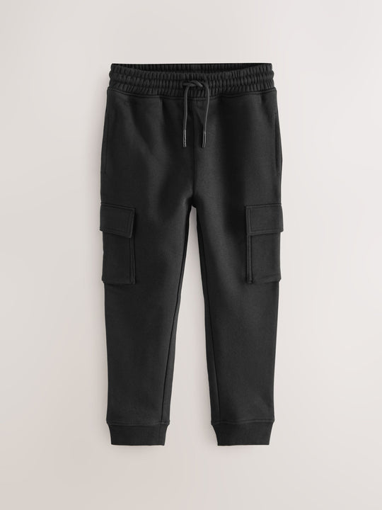 Black/Green Slim Fit Cargo Joggers 2 Pack (3-16yrs)