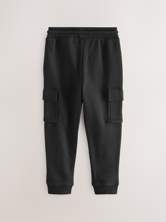 Black/Green Slim Fit Cargo Joggers 2 Pack (3-16yrs)