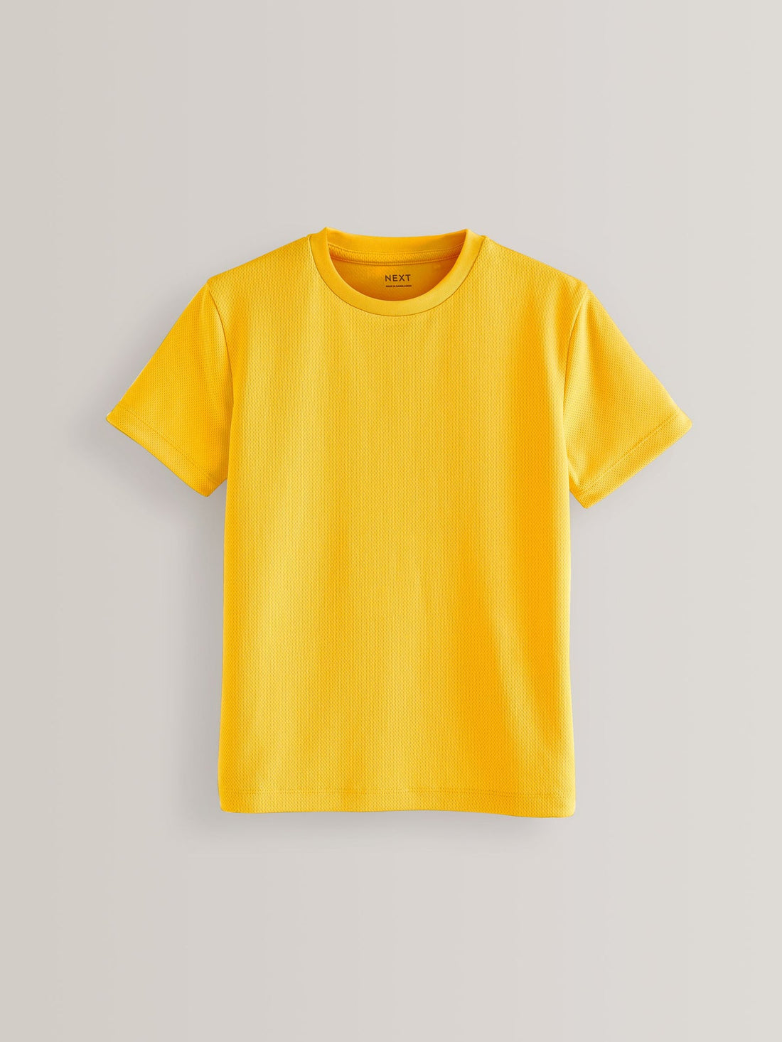 Yellow Single Sports T-Shirt (3-16yrs)