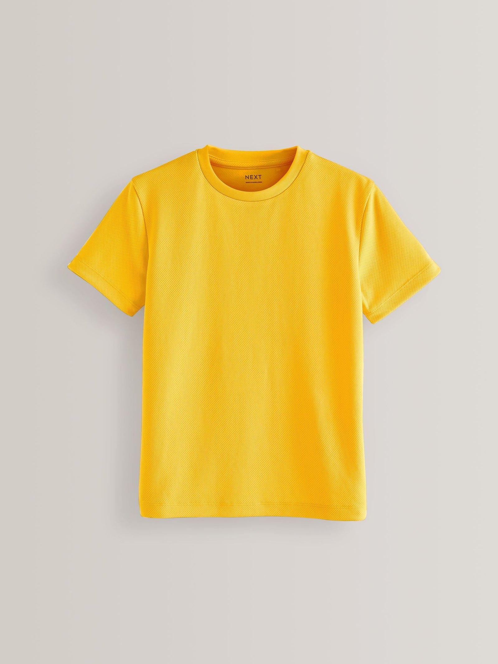 Yellow Single Sports T-Shirt (3-16yrs)