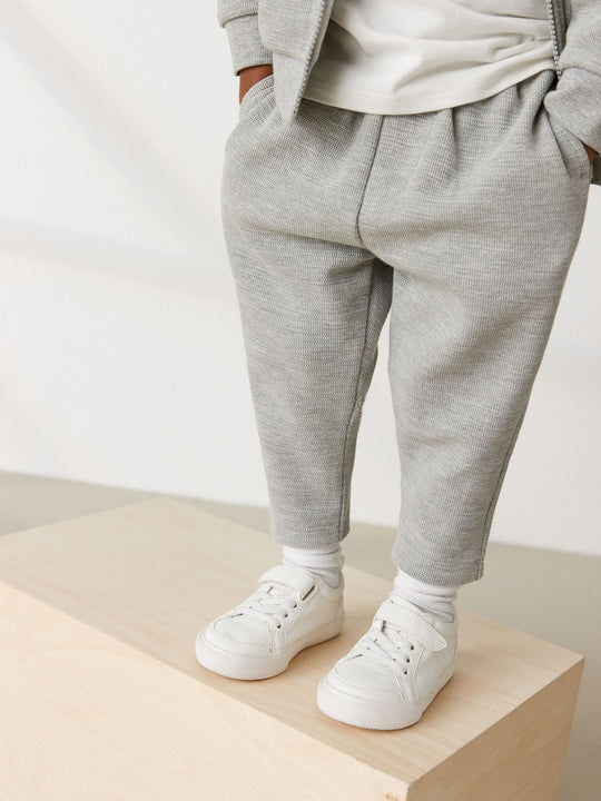 Pale Grey 100% Cotton Jersey Bomber and Joggers Set 3 Piece (immediate)