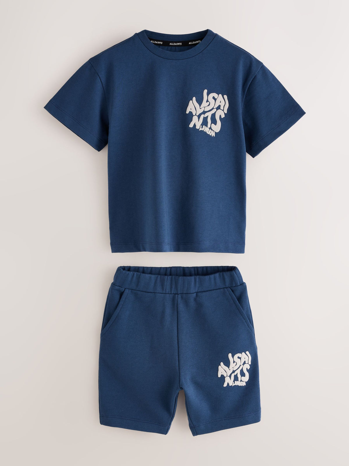 smALLSAINTS Navy Orlando T-Shirt and Shorts Younger Set