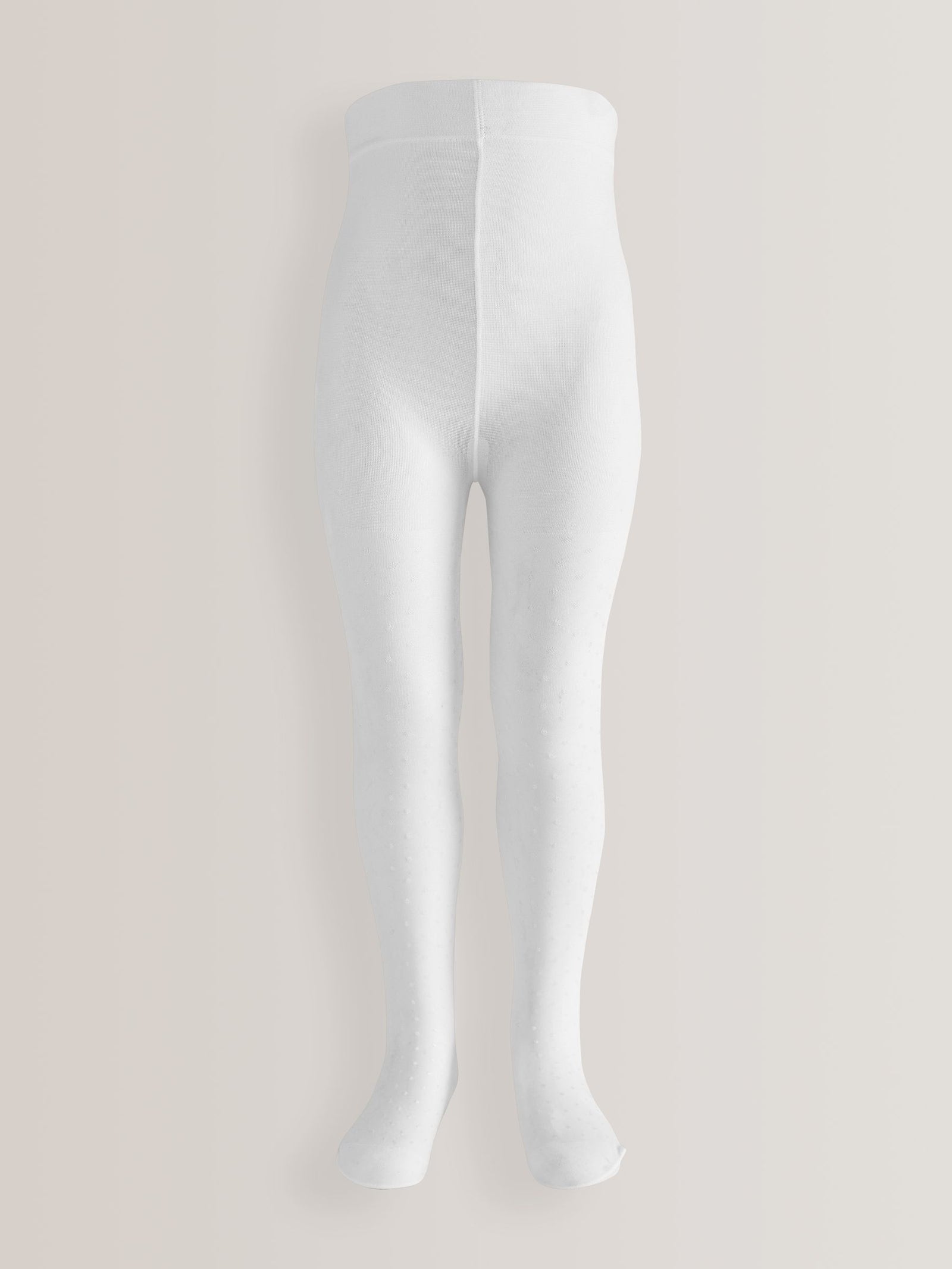 White 40 Denier Spot Tights