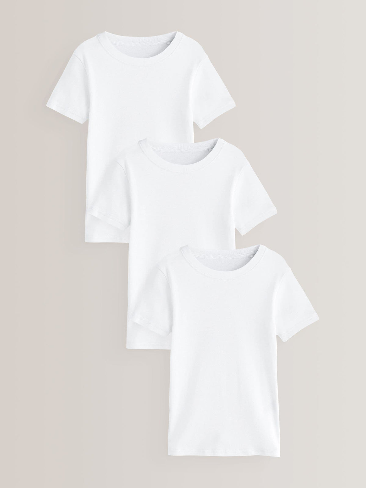 White 100% Cotton Short Sleeve Vests 3 Pack (1.5-16yrs)