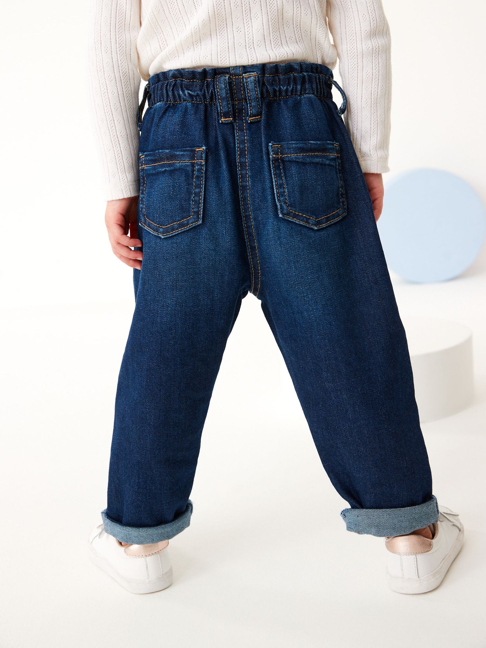 Denim Dark Wash Mom Jeans (3mths-7yrs)