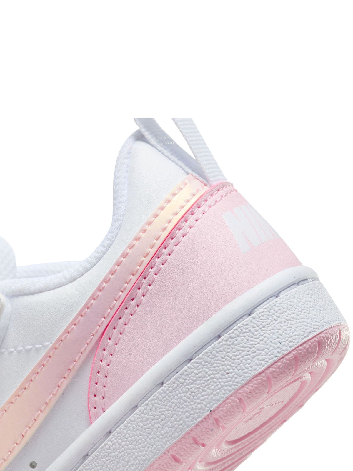 Nike White/Pink Junior Court Borough Low Recraft Trainers