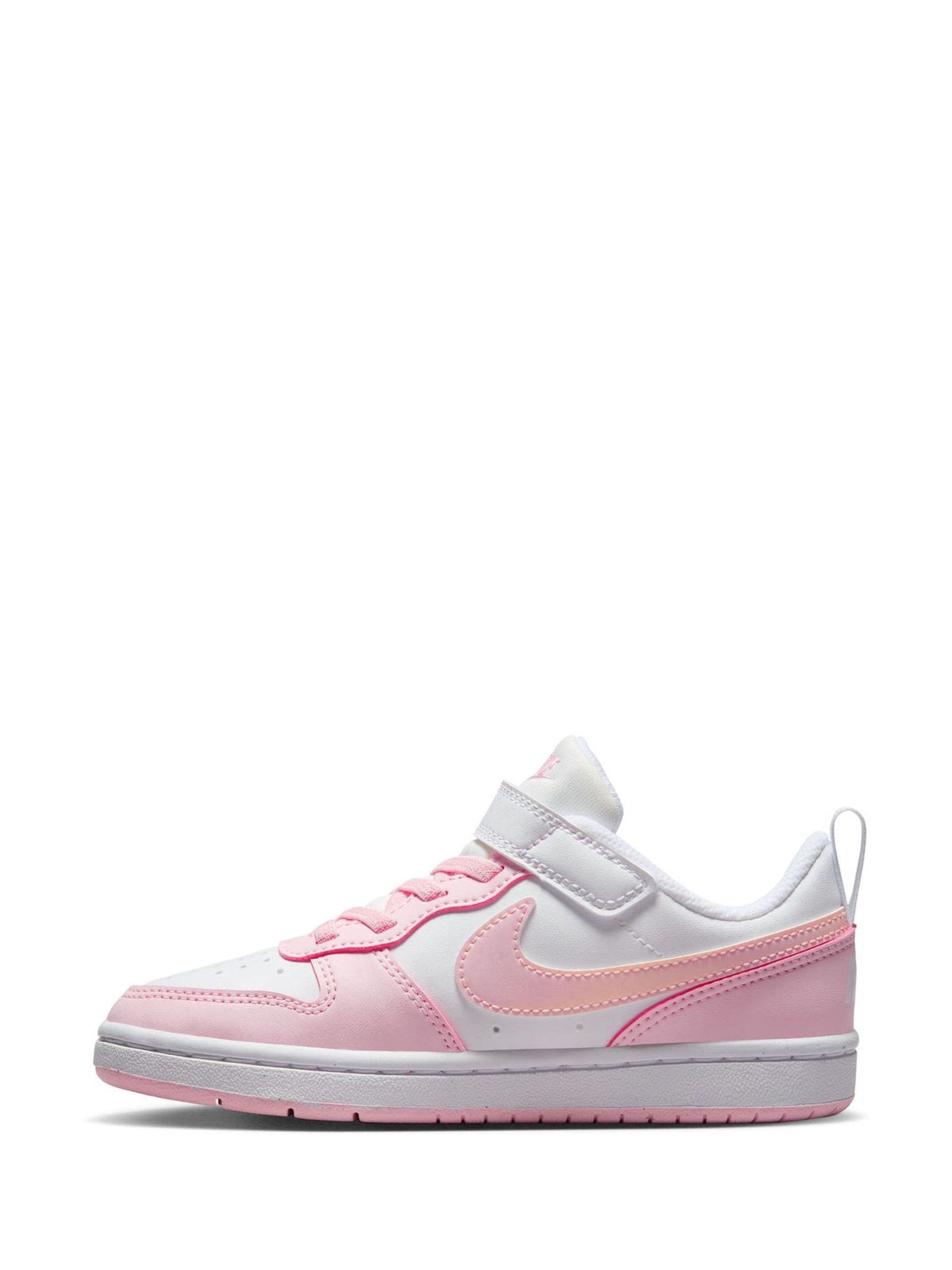 Nike White/Pink Junior Court Borough Low Recraft Trainers